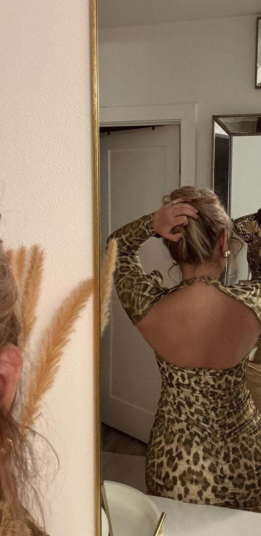 Midnight Leopard Dress