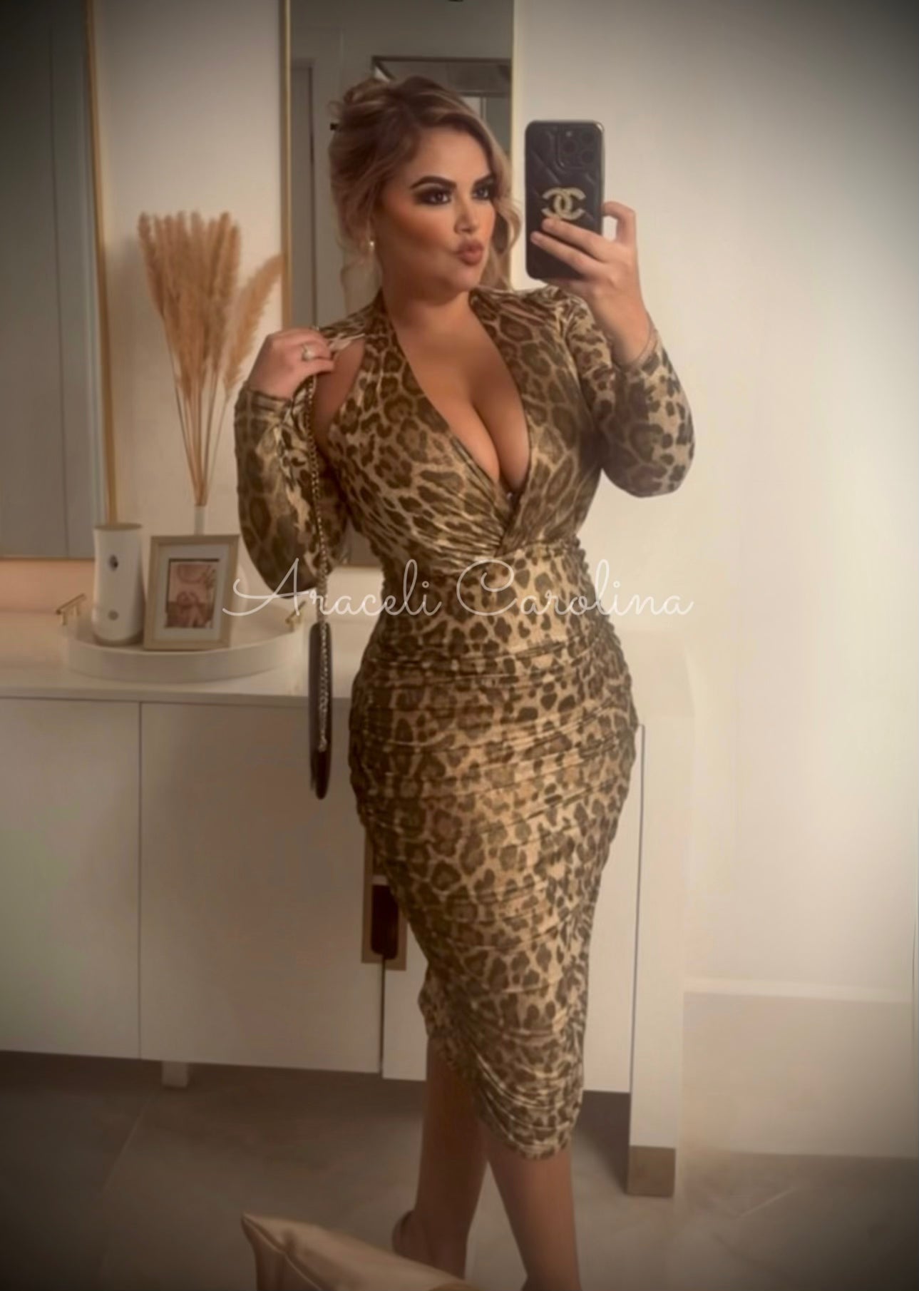 Midnight Leopard Dress